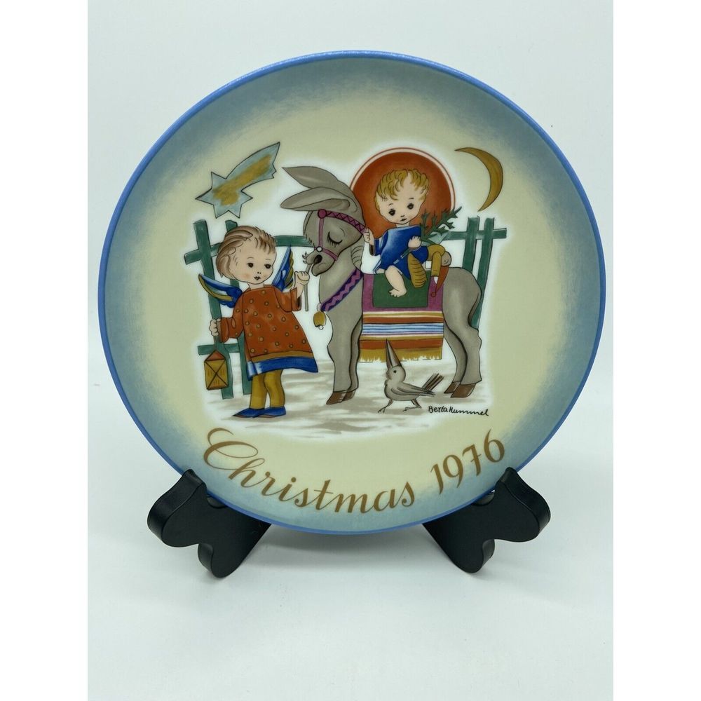 SACRED JOURNEY Plate Sister Berta Hummel Christmas 1976 Schmid Collection EUC